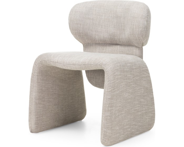 Designová jídelní židle Nabila béžovo-šedá