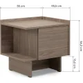 Noční stolek Kanso 55 cm dub perleťový