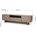 TV stolek Kanso 200 cm dub perleťový