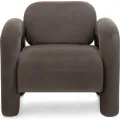 Designové křeslo Vico samet hnědé