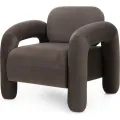 Designové křeslo Vico samet hnědé