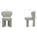 Designová jídelní židle Elaine béžovo-šedá