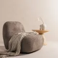 Otočné designové křeslo Giorgia hnědo-šedé