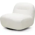Otočné designové křeslo Giorgia bouclé krémové