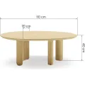 Konferenční stolek Segretto 110 cm dub přírodní