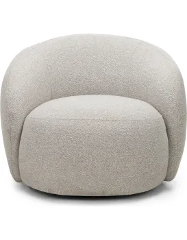 Otočné designové křeslo Nambi béžové