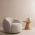 Otočné designové křeslo Nambi béžové