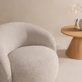 Otočné designové křeslo Nambi béžové
