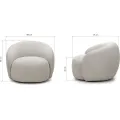 Otočné designové křeslo Nambi béžové