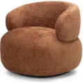 Otočné designové křeslo Rumble měděné