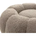 Čalouněný taburet Perugia bouclé cappuccino
