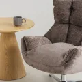 Otočné designové křeslo Bolzano hnědo-šedé