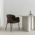 Jídelní křeslo GRANDA samet čokoládové/expresso