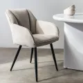 Jídelní křeslo Berisso cappuccino/černé