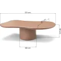 Konferenční stolek Monaco 121 cm skořicový