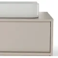 Závěsná skříňka pod umyvadlo Mossy s deskou 80 cm kašmírová