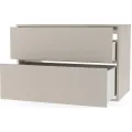 Závěsná skříňka pod umyvadlo Mossy s deskou 80 cm kašmírová