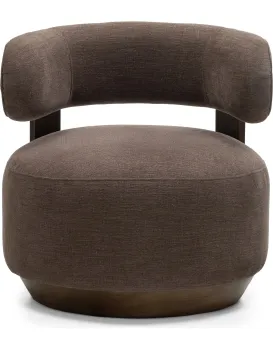 Designové křeslo Dolce espresso/ořech