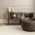 Designové křeslo Dolce espresso/ořech