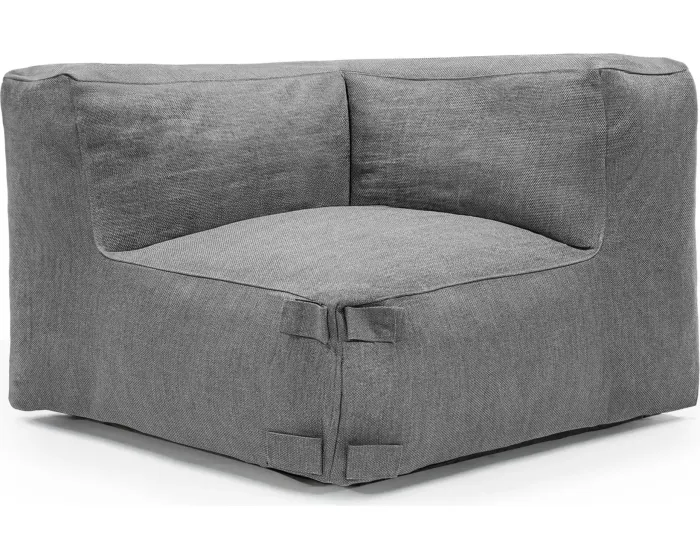 Rohový modul zahradní pohovky Vacuum 105 cm šedý