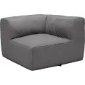 Rohový modul zahradní pohovky Vacuum 105 cm šedý