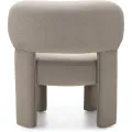 Designové křeslo Falone boucle šedo-béžové