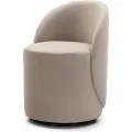 Otočné designové křeslo Enzo velur krémové