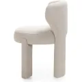 Jídelní designová židle Elaine boucle krémová
