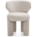 Jídelní designová židle Elaine boucle krémová