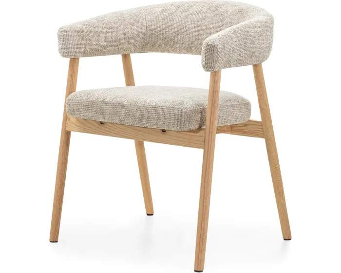 Designová jídelní židle Giovani z masivu béžová