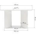 Konzolový stolek Pauline 140 cm bílý