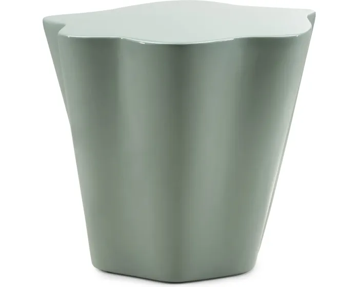 Odkládací stolek Bow 49 cm zelený lesklý