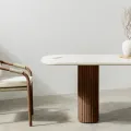 Zahradní stůl Rovigo 220 cm z masivu akáciové dřevo hnědý/béžový