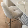 Čalouněná barová židle Fiori béžová
