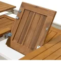 Rozkládací zahradní stůl Porticato 211/300 cm z masivu akáciové dřevo béžový/hnědý