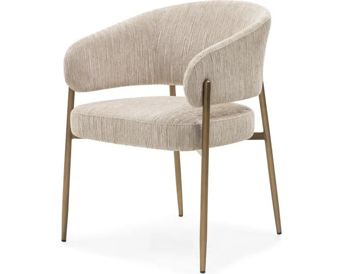 Designová čalouněná jídelní židle Umbra béžová