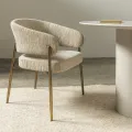 Designová čalouněná jídelní židle Umbra béžová