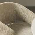 Designová čalouněná jídelní židle Umbra béžová