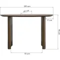 Konzolový stolek Oriento 120 cm dub tmavý