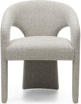 Designové čalouněné jídelní křeslo Nuria béžovokrémové