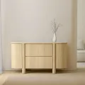 Komoda Segretto 160 cm travertin/dub přírodní