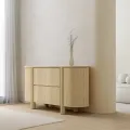 Komoda Segretto 160 cm travertin/dub přírodní