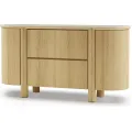 Komoda Segretto 160 cm travertin/dub přírodní