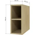 Závěsný koupelnový regál Avila 20 cm dub Cremona Torro