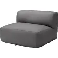 Středový modul zahradní pohovky Vacuum 85 cm šedý