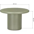 Konferenční stolek Arce 60 cm olivový
