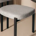 Designová jídelní židle Flare šedo-béžová/černá