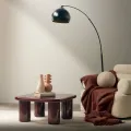 Konferenční stolek Cherry 70 cm vínový/třešňový