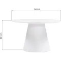 Konferenční stolek Margos 66 cm bílý/mramor II