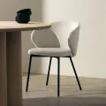 Jídelní židle Adrano světle béžová/černá